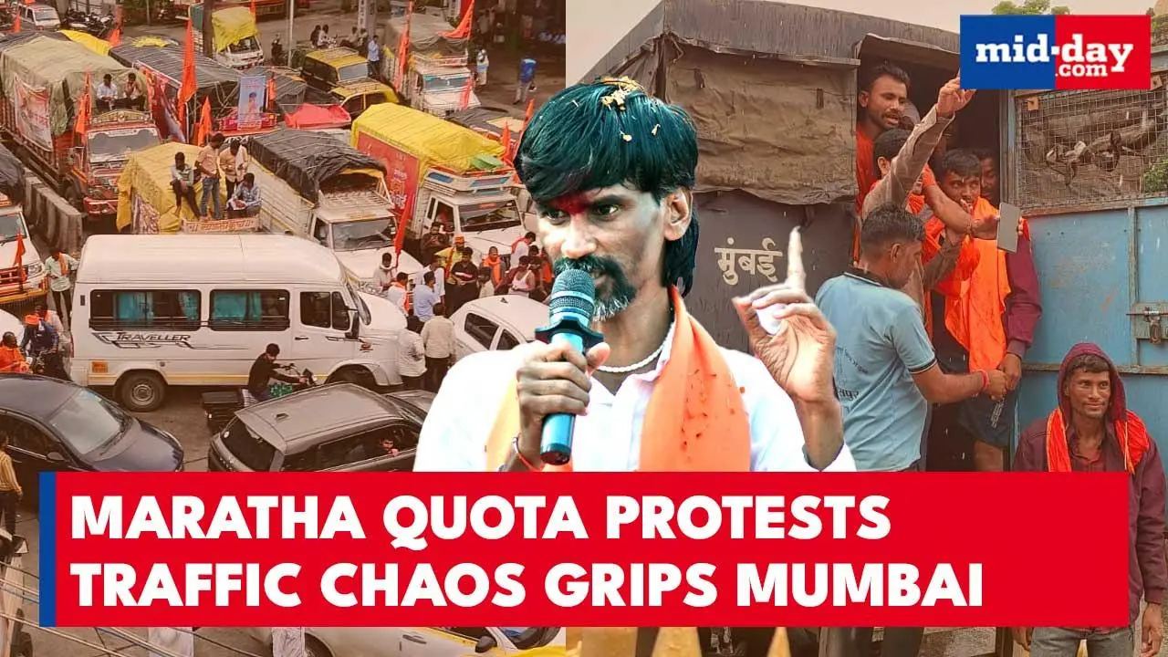Maratha Quota Protests: Mumbai Traffic Hit, Trains Overcrowded, Roads Blocked